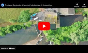 Vidéo : construction de la centrale hydroélectrique de Coudoustines (Lot)